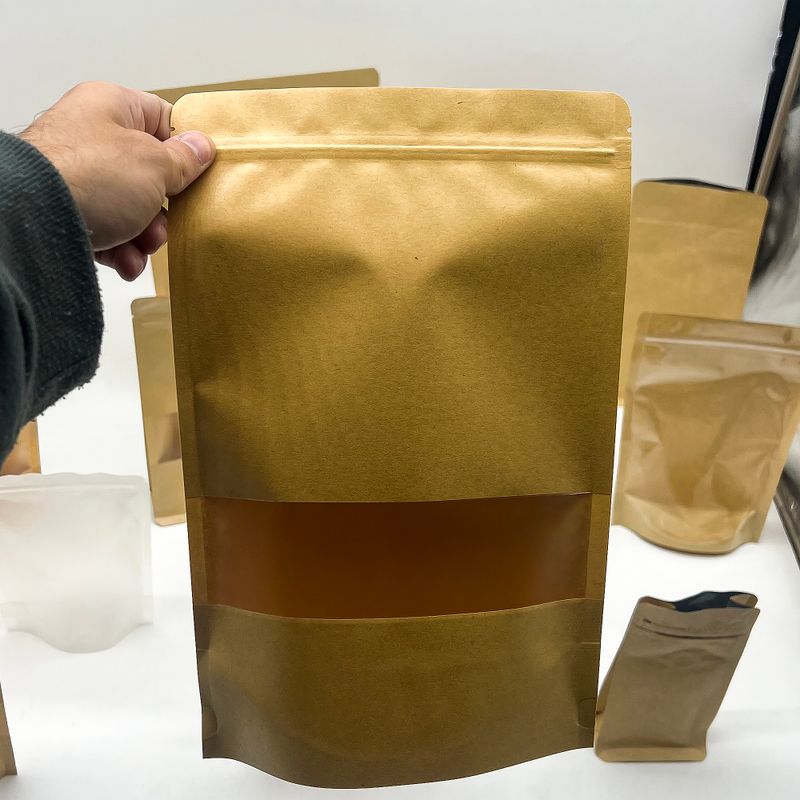 Pack of Kraft Window Bag 20 x 30 cm