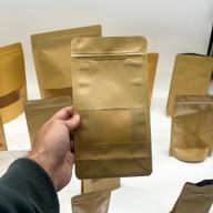 Squat Kraft Window Bags 10x20cm