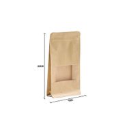Kraft Squat Window Bags - 12x22cm