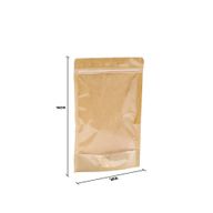 Kraft Full Window Bags - 16x24cm