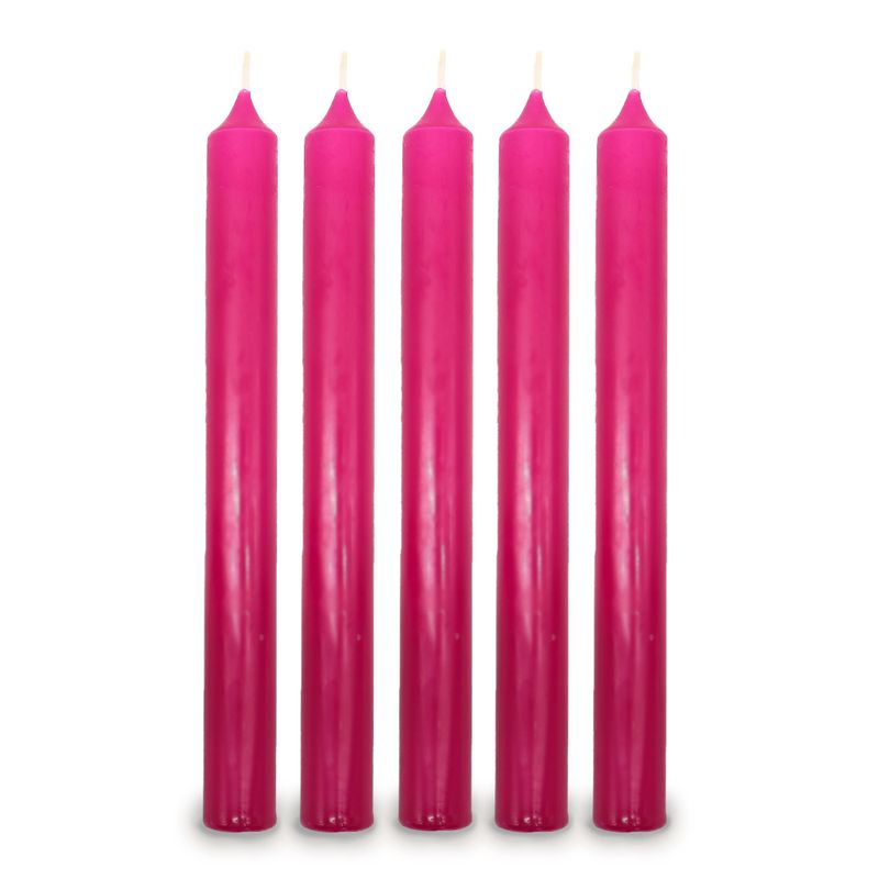 Fushcia Dinner Candle