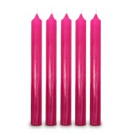 Fushcia Dinner Candle