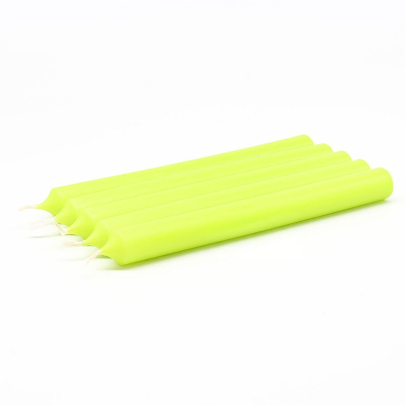 Lime Green Dinner Candle