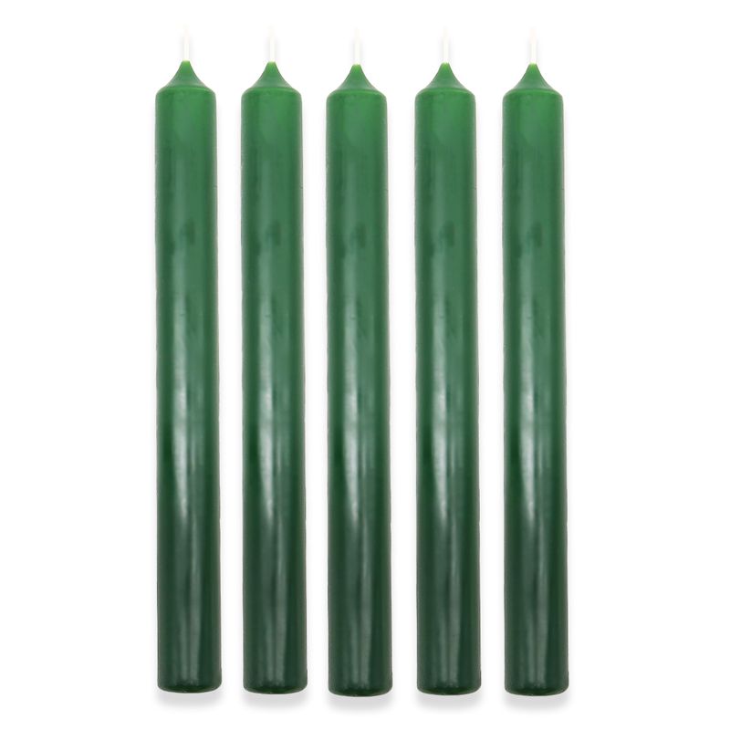 Dark Green Dinner Candle
