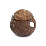 Natural Coconut Bird House - With Hook - 13cm
