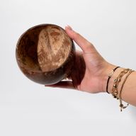 Small Natural Coconut Bowl - Polished - Craft Use - 7x10cm