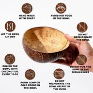 Small Natural Coconut Bowl - Polished - Craft Use - 7x10cm