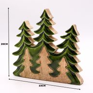 Lost in the Forrest - Three Trees 3D Wooden Decoration - 20x23cm