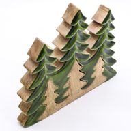 Lost in the Forrest - Three Trees 3D Wooden Decoration - 20x23cm