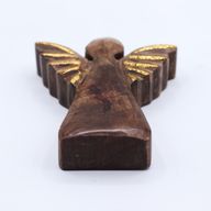 Mango Wood Angel Small - Gold Decor - 12cm