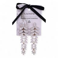 Pearl - Vintage Glass - Long Drop - Earrings