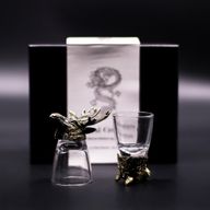 Gift Set of 6 Bottom Up Shot Glasses (50ml) - Wild Forest Creatures