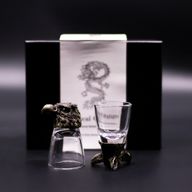 Gift Set of 6 Bottom Up Shot Glasses (50ml) - Wild Forest Creatures