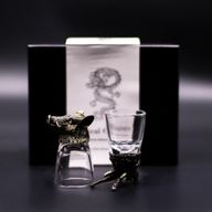 Gift Set of 6 Bottom Up Shot Glasses (50ml) - Wild Forest Creatures