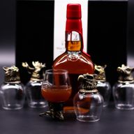 Gift Set of 6 Bottom Up Glasses (100ml) - Wild Forrest Creatures