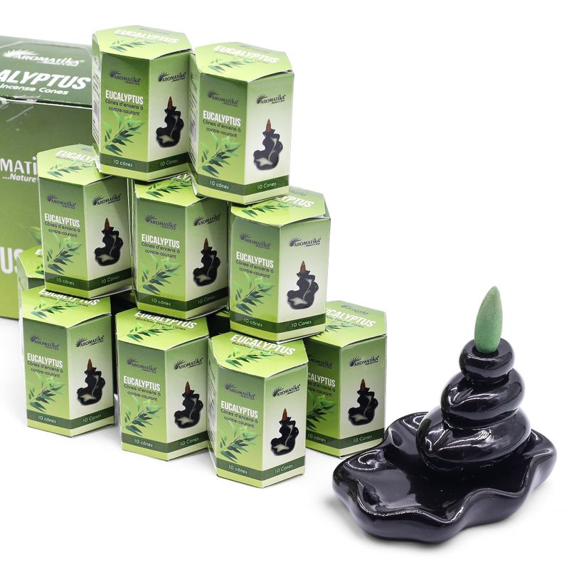Aromatika Masala Backflow Incense - Eucalyptus