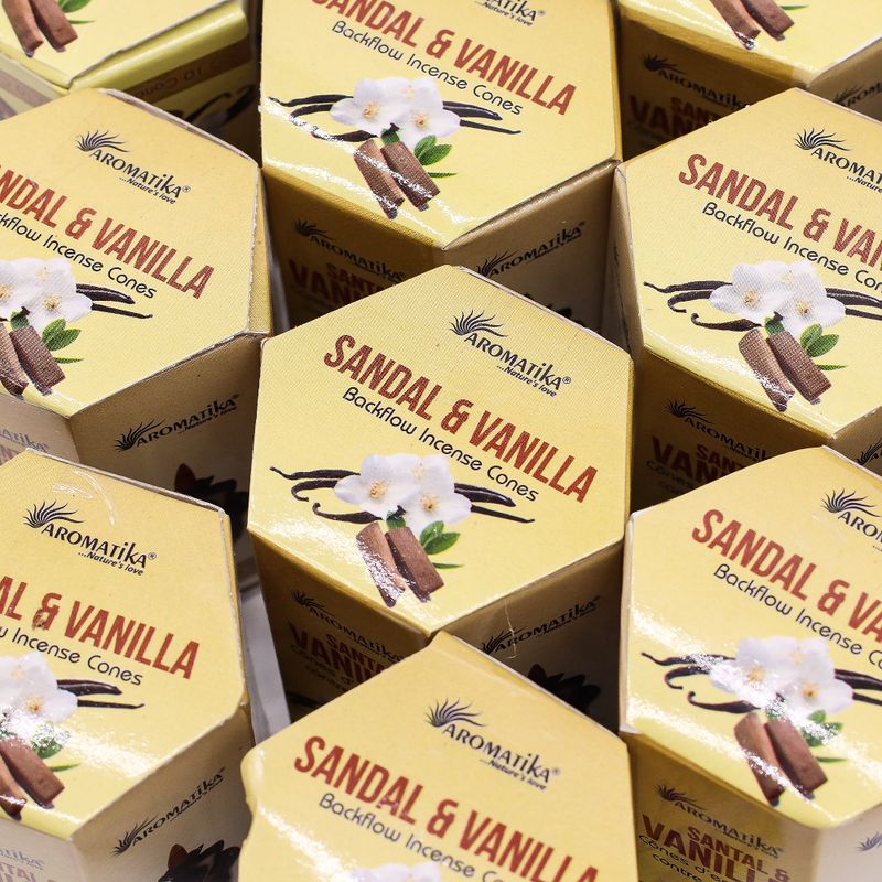Aromatika Masala Backflow Incense - Sandalwood & Vanilla