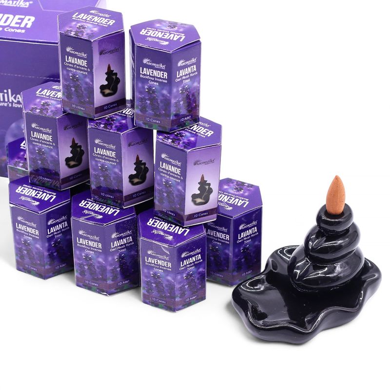 Aromatika Masala Backflow Incense - Lavender