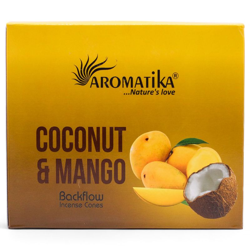 Aromatika Masala Backflow Incense - Coconut & Mango