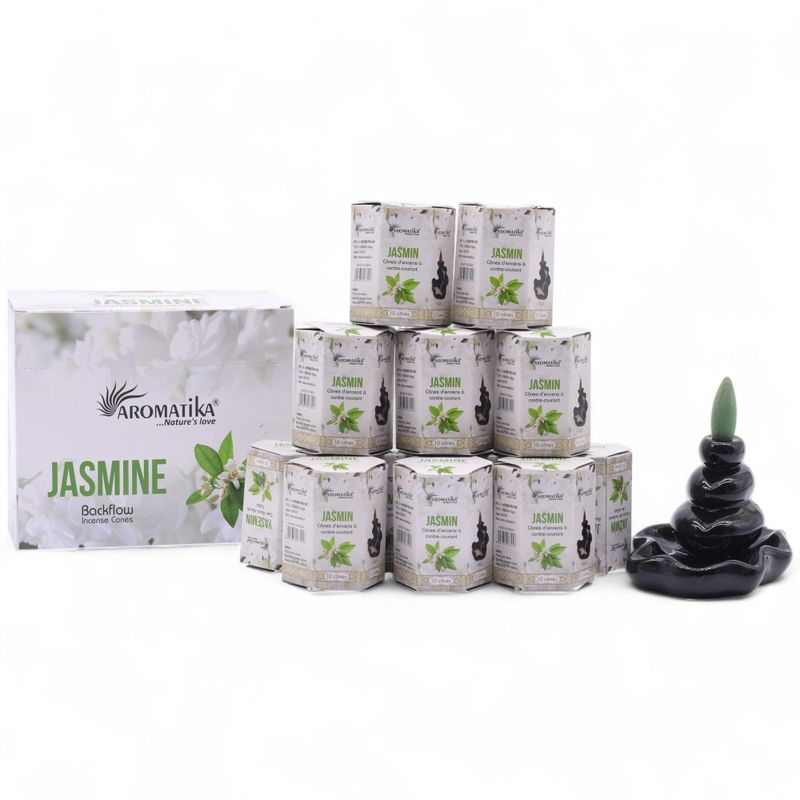 Aromatika Masala Backflow Incense - Jasmine
