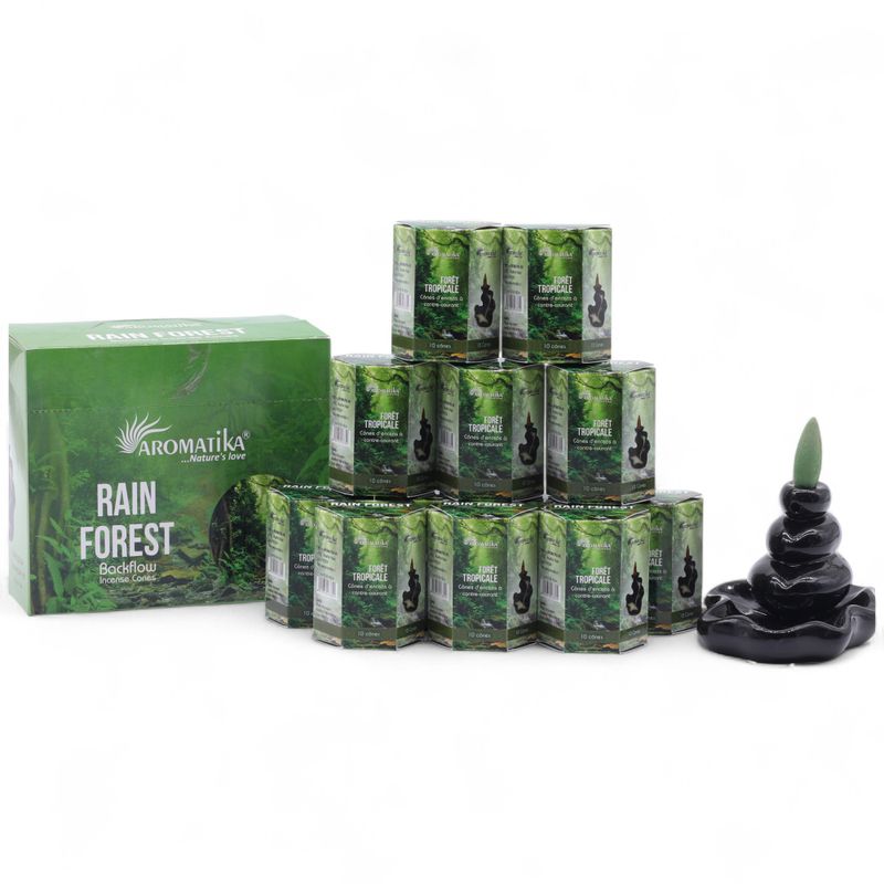 Aromatika Masala Backflow Incense - Rain Forest