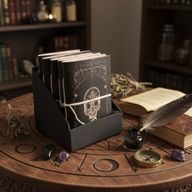 Assorted Ancient Witch Ritual Notebooks - Leather (6x4.5") - Display Case