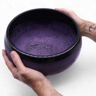 Extra Loud - Mushroom Singing Bowl - 23x10.5cm 1.3kg - Purple Haze