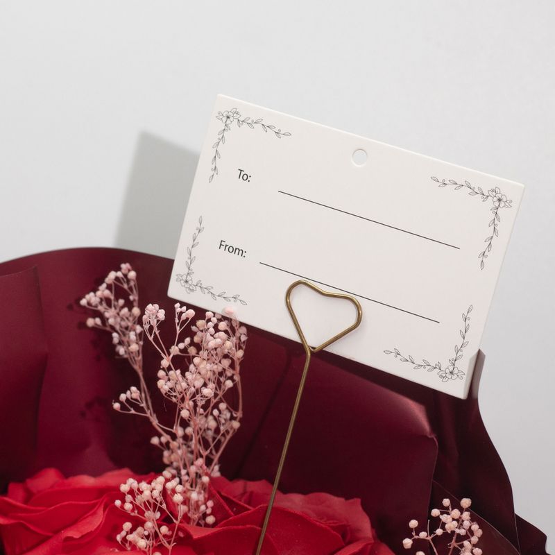 Large Red Roses Bouquet - Love is Eternal - Gift Card