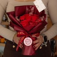 Large Red Roses Bouquet - Love is Eternal - Gift Card