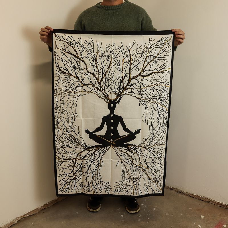 Cotton Wall Art (70x110cm) - Chakra Earth Connection