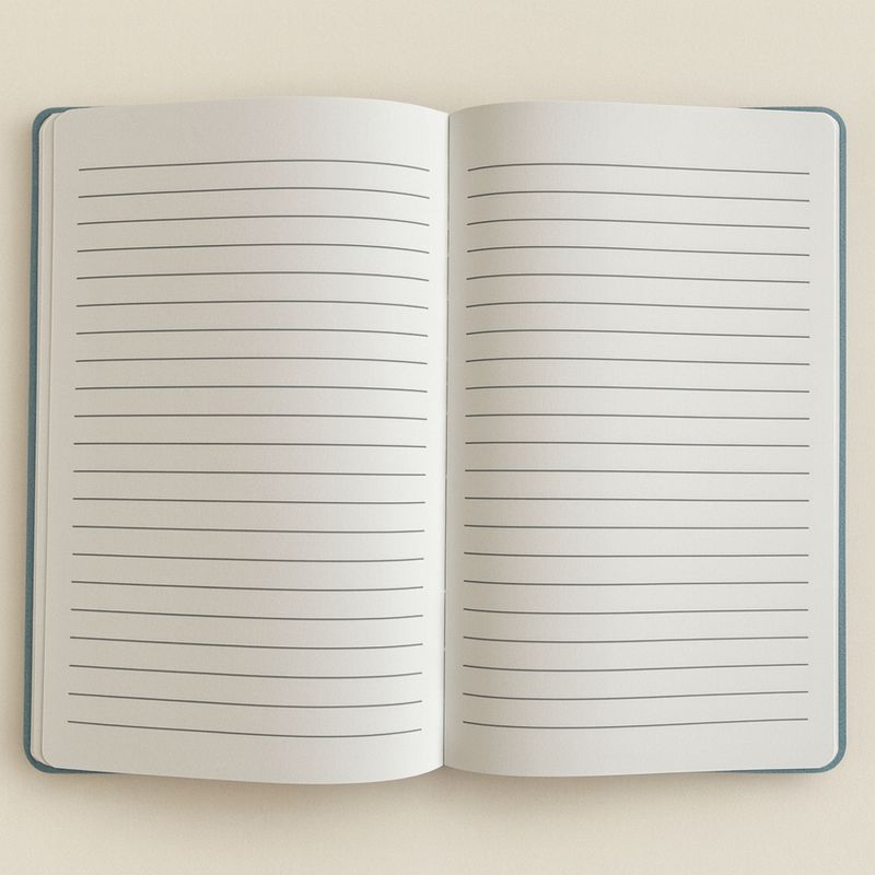 Light Blue Velvet Note Book - 80 pages - Embrace the Journey