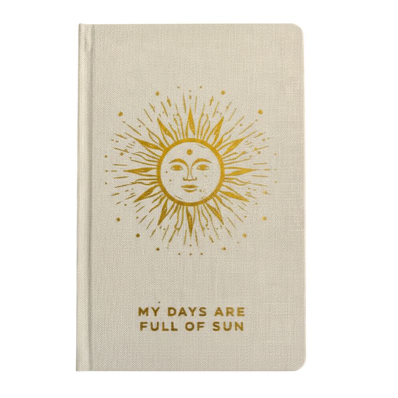 Ivory & Gold Gratitude Journal - 120 pages -  My Days are Full of Sun