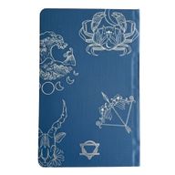 Midnight Blue & Silver Wellbeing Journal  - 120 pages - Zodiac Signs