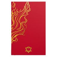 Red & Gold Wellbeing Journal - 120 pages - Mandala & Lotus Flower