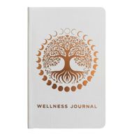 White and Rose Gold Wellbeing Journal - 120 pages - Tree of Life