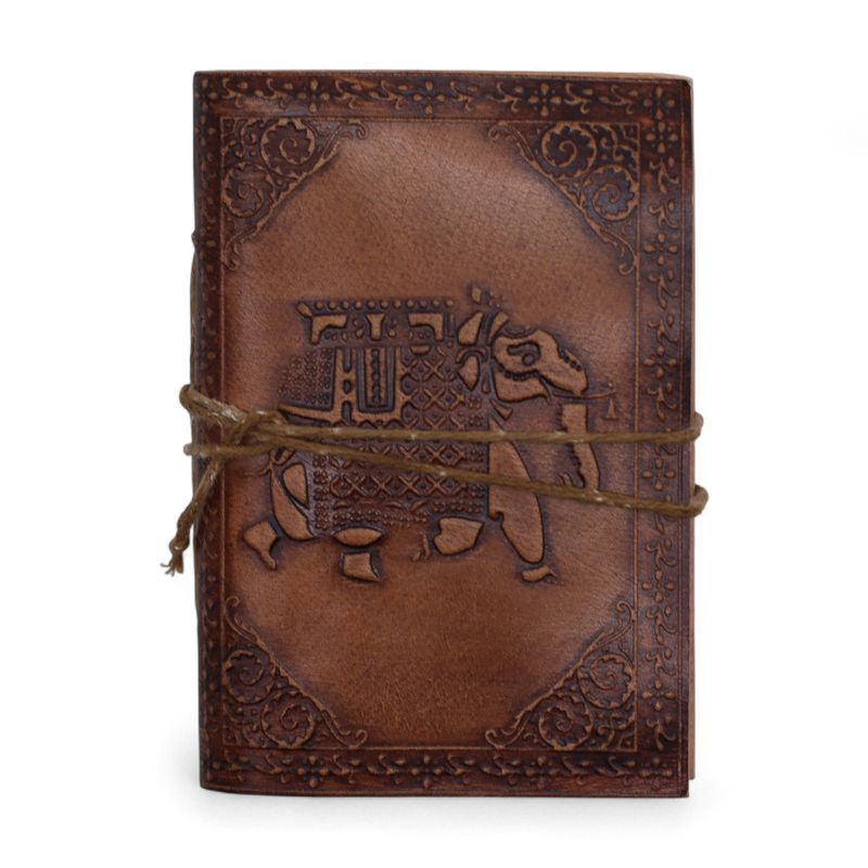 Assorted Medium Esoteric Leather Notebooks (5x3.5") - Display Case