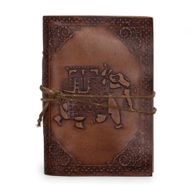 Assorted Medium Esoteric Leather Notebooks (5x3.5") - Display Case
