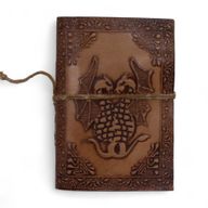 Assorted Medium Esoteric Leather Notebooks (5x3.5") - Display Case