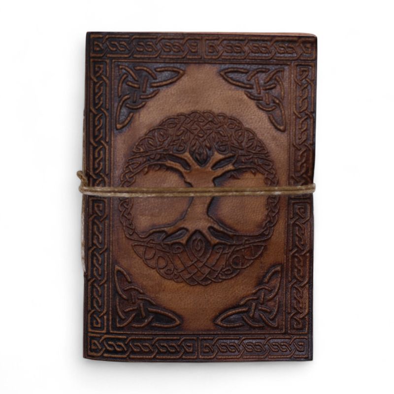 Assorted Medium Esoteric Leather Notebooks (5x3.5") - Display Case