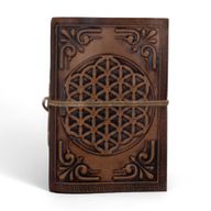 Assorted Medium Esoteric Leather Notebooks (5x3.5") - Display Case