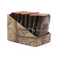 Assorted Small Esoteric Leather Notebooks (4x3") - Display Case