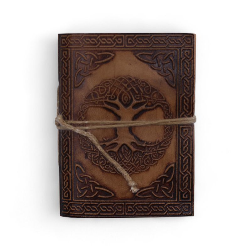 Assorted Small Esoteric Leather Notebooks (4x3") - Display Case