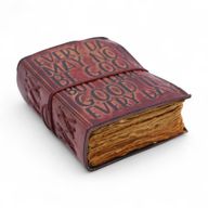 Fat Deckled Edge Leather Notebook (5x3.5") - Every Day May Not Be Good