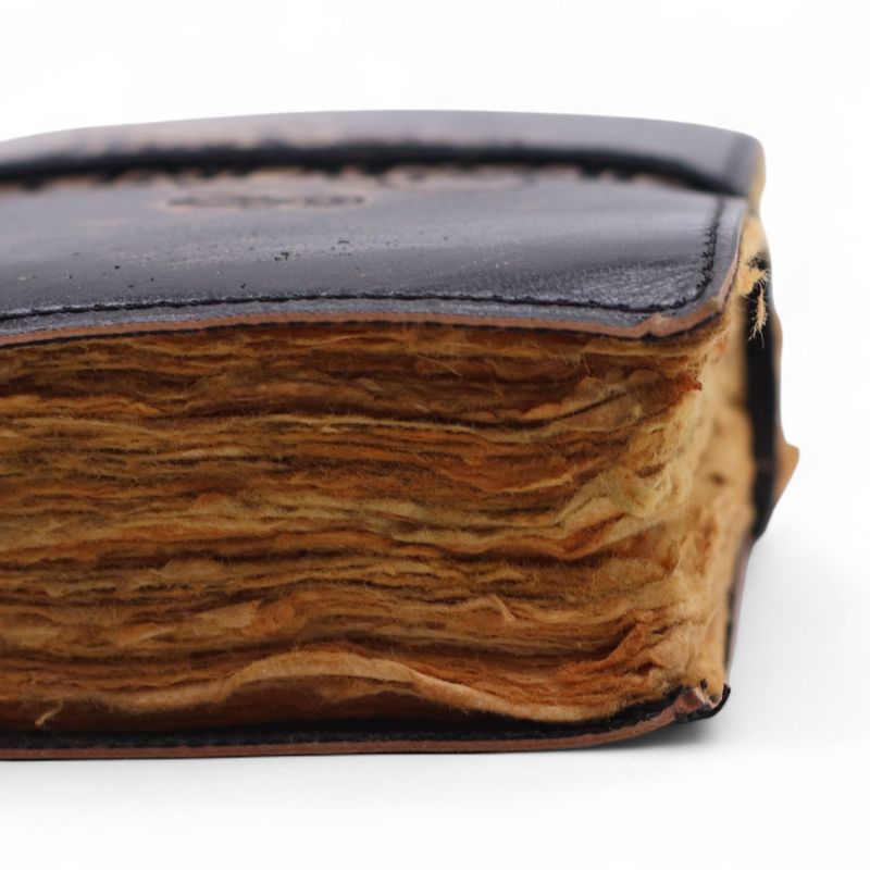 Fat Deckled Edge Leather Notebook (5x3.5") - The Stories I Tell Myself
