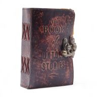 Fat Deckled Edge Leather Notebook (6x4") - The Book of Untold Stories
