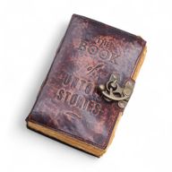 Fat Deckled Edge Leather Notebook (6x4") - The Book of Untold Stories