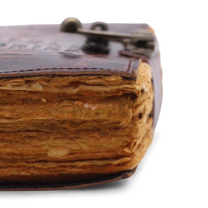 Fat Deckled Edge Leather Notebook (6x4") - The Book of Untold Stories