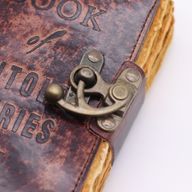 Fat Deckled Edge Leather Notebook (6x4") - The Book of Untold Stories