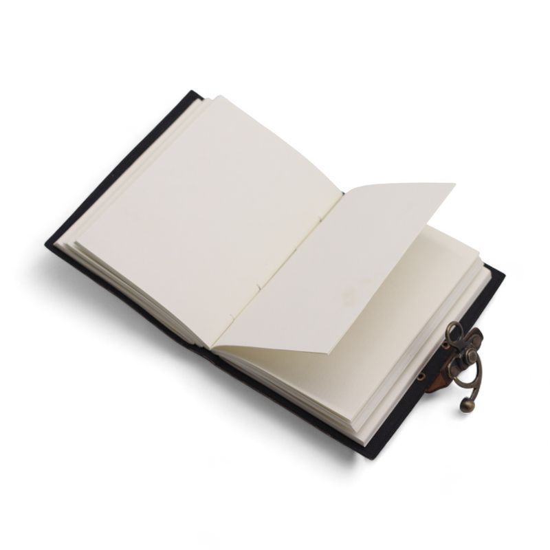 Leather Printed Notebook (7x5") - Never Give Up On Your Dreams  - 200 Pages