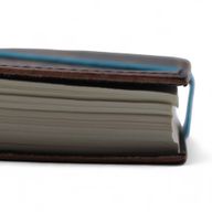 Leather Printed Notebook (7x5") - My Chakras Are Aligned AF - 200 Pages